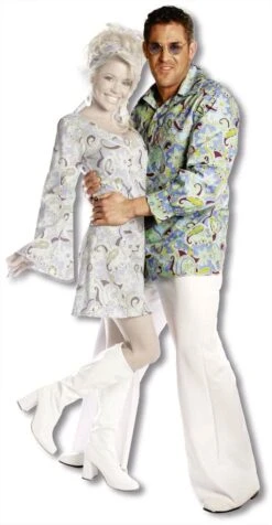 Männer Hippie Hemd Blau XXL