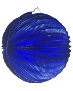 Ballon-Lampion Blau Metallic 25 Cm