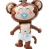 Mini-Folienballon Baby Boy Äffchen -Cosly Verkaufsgeschäft mini folienballon baby boy aeffchenf luftballon mit niedlichem tier motiv als kindergeburtstags deko 22836