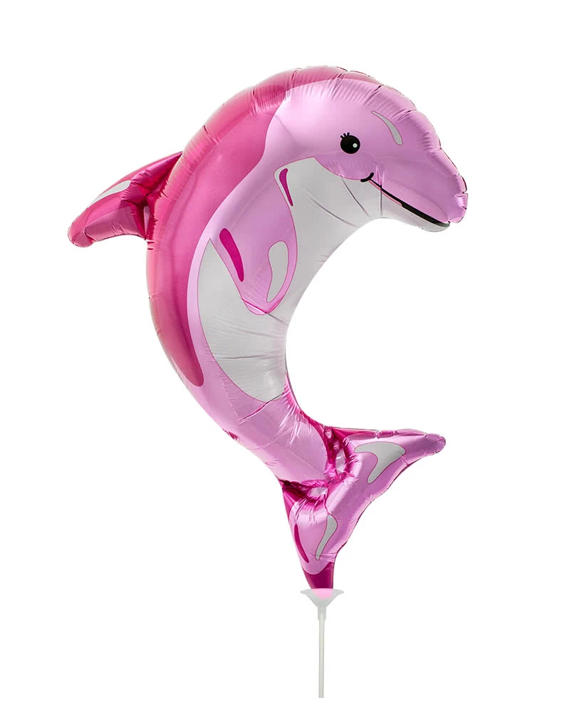 Mini-Folienballon Delfin Pink