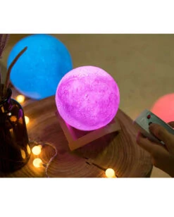 Mondlicht Mit Farbwechsel & Fernbedienung -Cosly Verkaufsgeschäft mond nachtlicht mit farbwechsel fernbedienung moon light with color changing remote control wohn ambiente 52410 02