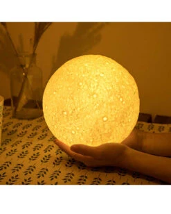 Mondlicht Mit Farbwechsel & Fernbedienung -Cosly Verkaufsgeschäft mond nachtlicht mit farbwechsel fernbedienung moon light with color changing remote control wohn ambiente 52410 04