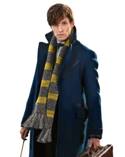 Grau-Gelber Newt Scamander Schal -Cosly Verkaufsgeschäft newt scamander schal fantastische tierwesene schal harry potter 27467 4