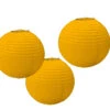Lampion Set Aus Papier 3 Tlg. Gelb