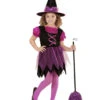 Violette Funkelhexe Kinderkostüm 1 Violette Funkelhexe Kinderkostüm -Cosly Verkaufsgeschäft pinke funkelhexe kinderkostuem purple flicker witch child costume hexenkostuem fuer kinder 52058 01