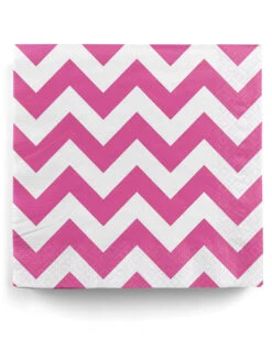 Zick-Zack Servietten Pink 20 St.