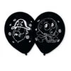 8 Stk. Piraten Luftballons 1 8 Stk. Piraten Luftballons -Cosly Verkaufsgeschäft piraten luftballons schwarz party ballons piratendeko 61029