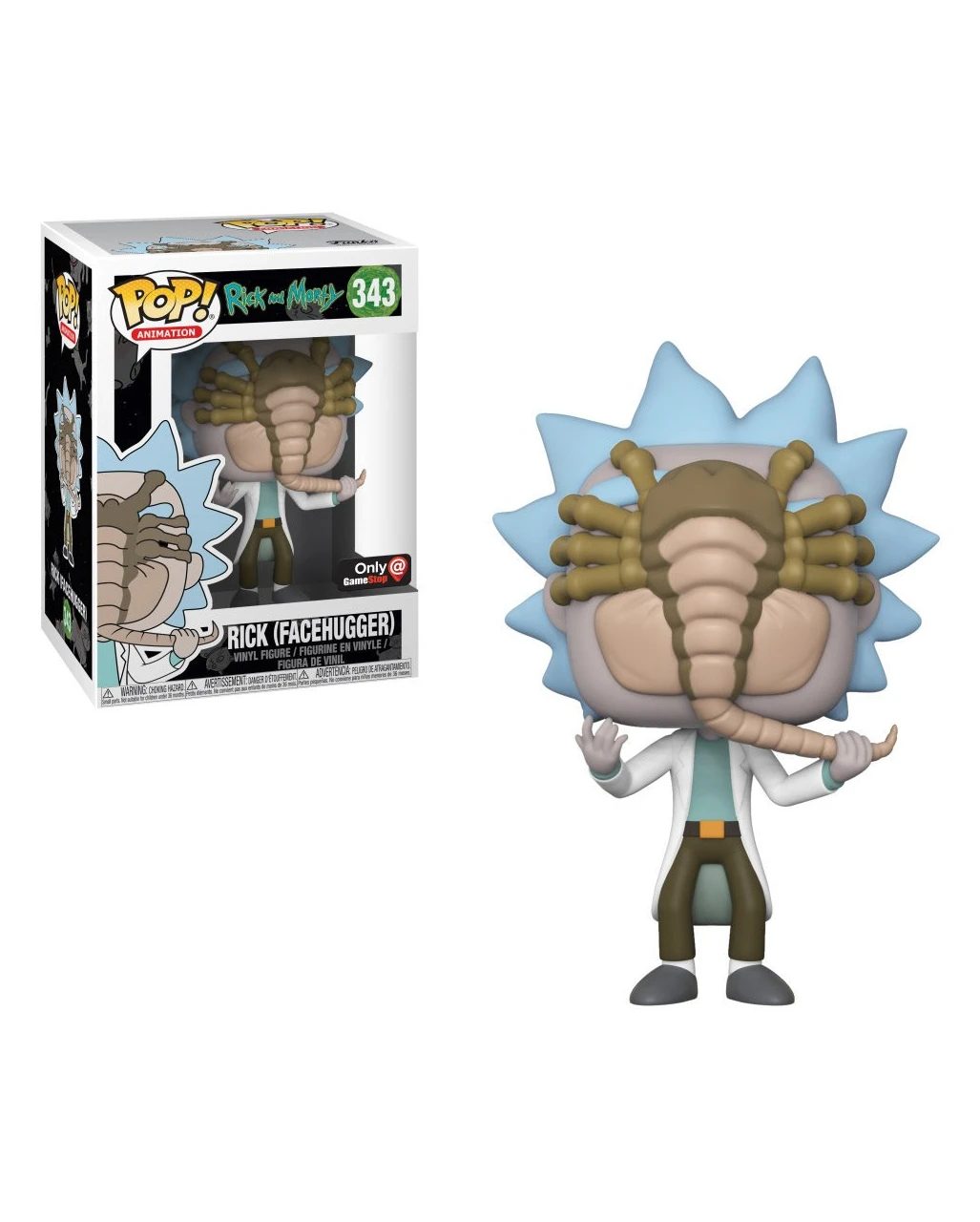 Rick With Facehugger - EXKLUSIV Funko Pop! Figur 3 Rick With Facehugger - EXKLUSIV Funko Pop! Figur