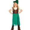 Süßes Bogenschützin Mädchenkostüm -Cosly Verkaufsgeschäft robin hood maedchenkostuem gruener waldlaeufer verkleidung fuer kleine maedchen 25471