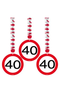 Rotorspirale Verkehrsschild Vierzig