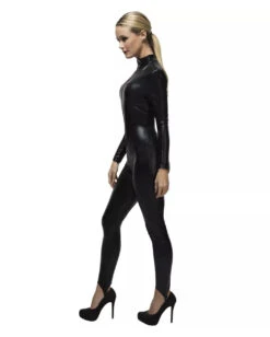 Kunstleder Catsuit Schwarz 7 Kunstleder Catsuit Schwarz -Cosly Verkaufsgeschäft schwarzer kunstleder catsuit black faux leather catsuit schwarzer kostuemanzug halloween jumpsuit schwarz fasching 54427 3