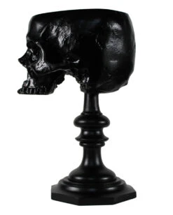 Schwarzer Totenschädel Als Ringehalter 21cm -Cosly Verkaufsgeschäft schwarzer totenkopf als ringehalter schwarzer totenschaedel als ringhalter black skull ring holder gothic wohnaccessoire 54858 05