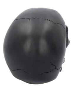 Schwarzer Totenschädel Mit Goldener Rose 15cm -Cosly Verkaufsgeschäft schwarzer totenkopf mit goldener rose black skull with golden rose gothic deko gothic totenkopf 54621 05