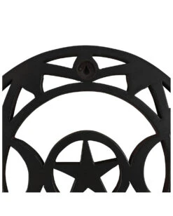 Dreifach Mond Wandschmuck 30cm -Cosly Verkaufsgeschäft schwarzes triple moon wandbild aus holz black triple moon wallart gothic deko halloween homeware 53385 02