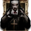 3D Deko Folie Zombie Nonne Selbstklebend -Cosly Verkaufsgeschäft selbstklebende 3d deko folie zombie nonne self adhesive 3d deco foil zombie nun halloween wanddekoration 53249