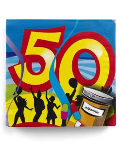 50. Geburtstag Servietten Swirls