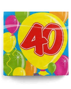 40. Geburtstag Servietten