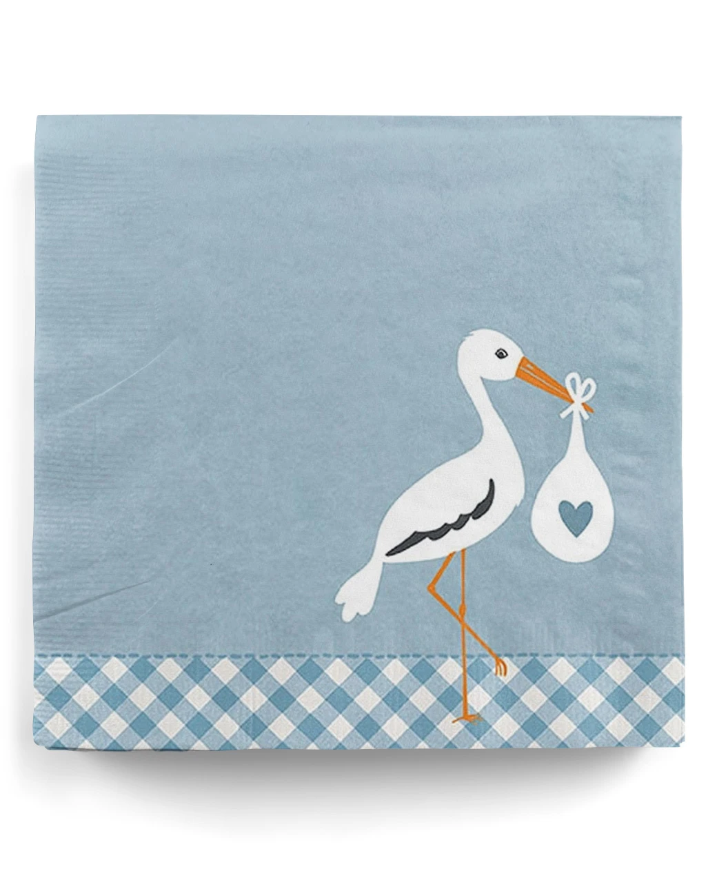 Storch Baby Blau Servietten 20 St. 3 Storch Baby Blau Servietten 20 St.