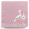 Storch Baby Rosa Servietten 20 St.