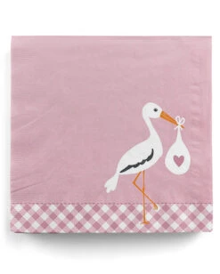 Storch Baby Rosa Servietten 20 St.