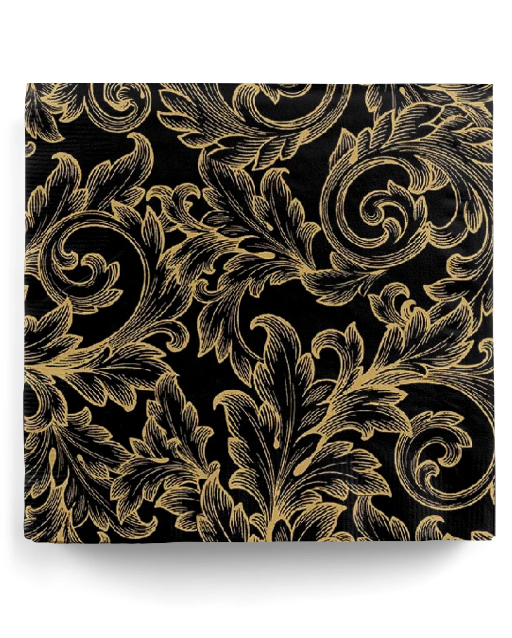 Servietten Gothic Barock Schwarz/Gold 20 St. 3 Servietten Gothic Barock Schwarz/Gold 20 St.
