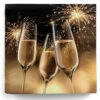 20 Goldene Party-Servietten Mit Sektgläsern -Cosly Verkaufsgeschäft servietten sektglaeser gold silvester tischdekoration festliche deko fuer partys 30032 2