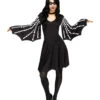 Skelett Fledermaus Kostüm-Kleid -Cosly Verkaufsgeschäft sexy fledermaus skelett kostuem halloween verkleidung fledermaus sexy bat costume 31349