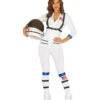 Sexy Space Girl Kostüm -Cosly Verkaufsgeschäft sexy astronautin kostuem weisser raumanzug overall fuer damen 25470
