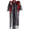 Skelett Reaper Hängefigur Mit Rot-Schwarzer Kutte 120cm