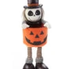 Stehendes Skelett Männchen Mit Kürbis Schale 39cm 1 Stehendes Skelett Männchen Mit Kürbis Schale 39cm -Cosly Verkaufsgeschäft skelett gentleman mit kuerbis schale 39cm skully head standing pumpkin candy basket figure 53710