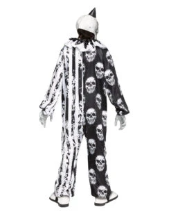 Totenkopf Horrorclown Kinder Kostüm Mit Maske -Cosly Verkaufsgeschäft skelett horror clown kinder kostuem mit maske skele klown child costume with mask killerclown halloween anzug 54231 2