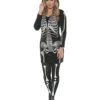 Kapuzenkleid Skelett -Cosly Verkaufsgeschäft skelett kapuzenkleid halloween skelett kostuem skeletal dress 29267