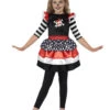 Totenkopf Mädchenkostüm -Cosly Verkaufsgeschäft skully girl kinderkostuem fuer maedchen halloween kostuem fuer maedchen 24791