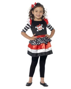 Totenkopf Mädchenkostüm -Cosly Verkaufsgeschäft skully girl kinderkostuem fuer maedchen halloween kostuem fuer maedchen bild2 24791