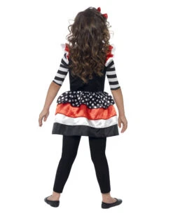 Totenkopf Mädchenkostüm -Cosly Verkaufsgeschäft skully girl kinderkostuem fuer maedchen halloween kostuem fuer maedchen bild3 24791