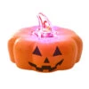 Scary Kürbis LED Teelicht 7cm -Cosly Verkaufsgeschäft spooky kuerbis led teelicht halloween tischdeko und giveaways flickering halloween led light 53835