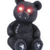 Gothic Bär Mit Roten LED Augen -Cosly Verkaufsgeschäft spooky teddy mit roten led augen schwarzer gothic baer halloween deko 36340