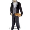 Sprechender Hausdiener Mit Tablett -Cosly Verkaufsgeschäft sprechender butler mit tablett halloween animatronic talking butler with tablet 51759 01