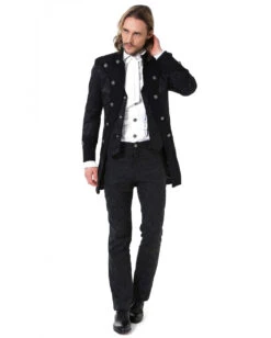 Steampunk Aristokrat Herren Mantel Schwarz -Cosly Verkaufsgeschäft steampunk aristokrat herren mantel schwarz steampunk aristocrat mens coat black steampunk mantel 39106 4