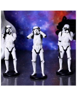 Three Wise Stormtropper Dekofiguren -Cosly Verkaufsgeschäft three wise stormtrooper figuren three wise stormtrooper figurines star wars merchandise 39559 05