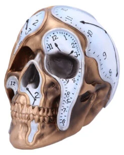 Die Zeit Vergeht Uhren Schädel 17,5cm -Cosly Verkaufsgeschäft time goes by uhren schaedel 175cm time goes by clock skull die zeit vergeht totenkopf gothic deko 53997 3