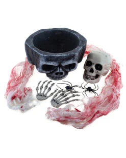 Totenschädelschale Mit Led Totenkopf Deko Set -Cosly Verkaufsgeschäft totenkopfschale mit led totenschaedel deko set skull bowl w led skull deco set 51762 02