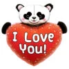 Folienballon Herzform Mit Panda