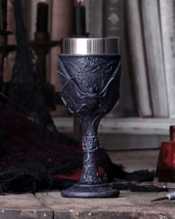Gothic Vampirfledermaus Weinkelch -Cosly Verkaufsgeschäft vampirfledermaus weinkelch gothic deko und wohnaccessoires dark fang goblet 52213 5