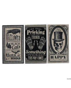 Antikes Halloween Schild "Totenschädel Mit Zylinder" 46x24cm -Cosly Verkaufsgeschäft vintage halloween schild totenkopf mit zylinder halloween deko vintage halloween sign 51518 02