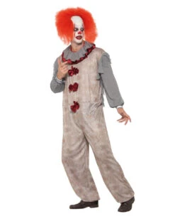 Vintage Killer Clown Kostüm -Cosly Verkaufsgeschäft vintage horror clown kostuem killerclown verkleidung halloween evil clown costume 35776 2