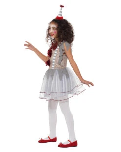 Vintage Killer Clown Mädchen Kostüm -Cosly Verkaufsgeschäft vintage horror clown maedchen kostuem killerclown verkleidung kinder halloween evil clown girl costume 35845 3 1