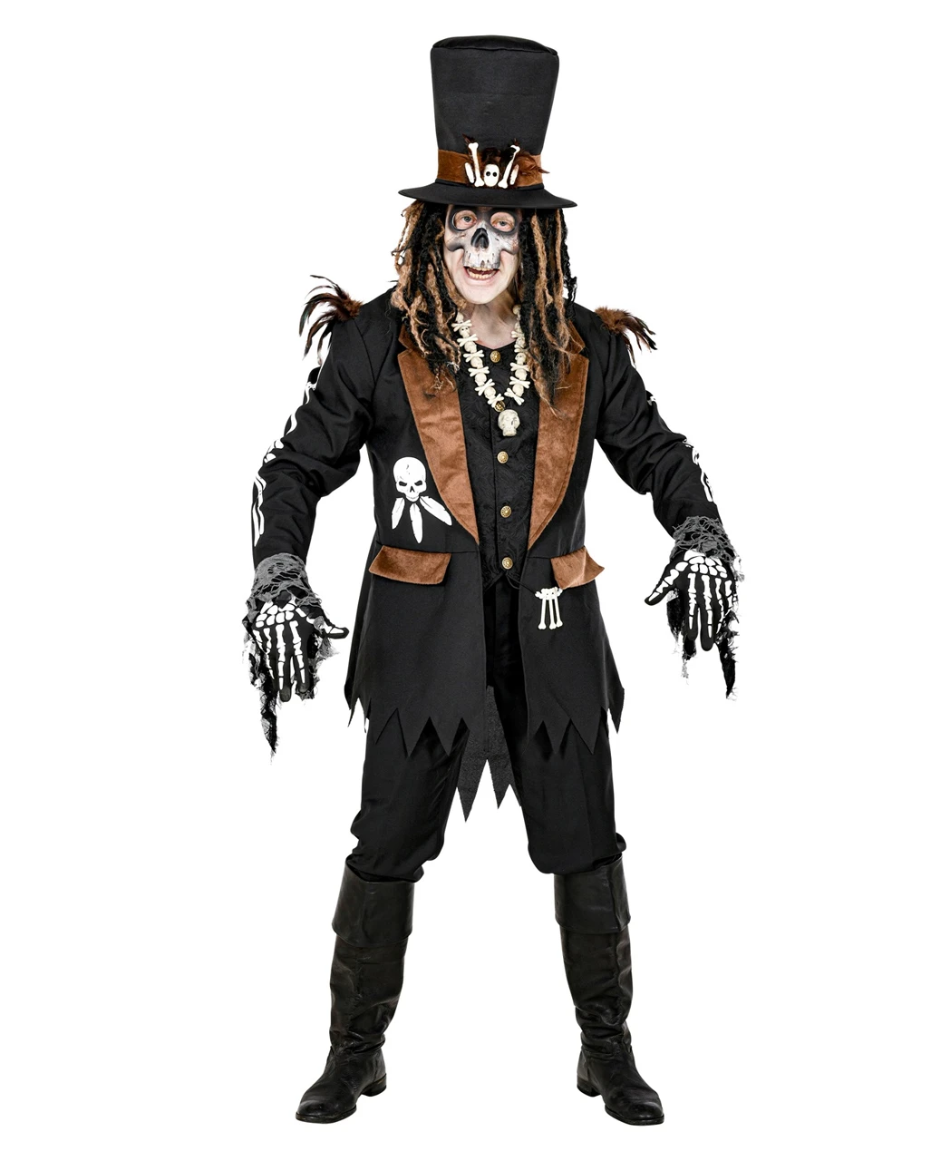 Voodoo Priester Halloween Kostüm 4 Voodoo Priester Halloween Kostüm – Bild 2