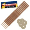 Wachsfackeln 60cm 5 Stück 2 Wachsfackeln 60cm 5 Stück -Cosly Verkaufsgeschäft wachsfackeln 60cm 5er beutel wax torches 5pc wachstuchfakeln gartenfackeln 51711 01
