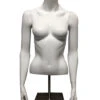 Weiblicher Schaufenster Oberkörper Weiß Mit Ständer -Cosly Verkaufsgeschäft weiblicher schaufenster torso weiss mit bodenplatte female torso window mannequin halloween deko 50280 01
